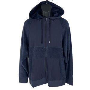 NWT Cremieux Men Navy Microfleece Full-Zip hoodie